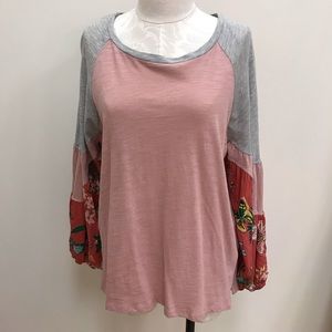 NWT umgee Pink Top- S M L